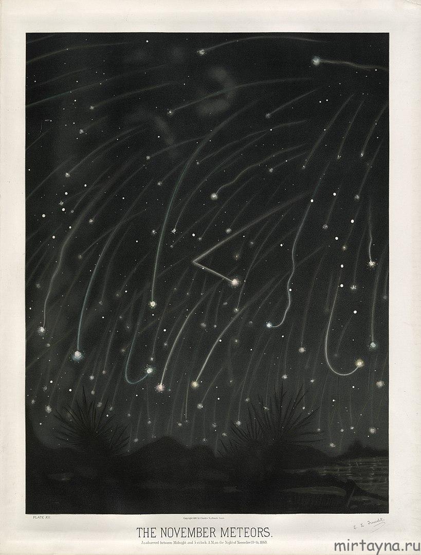 November Leonids by Trouvelot
