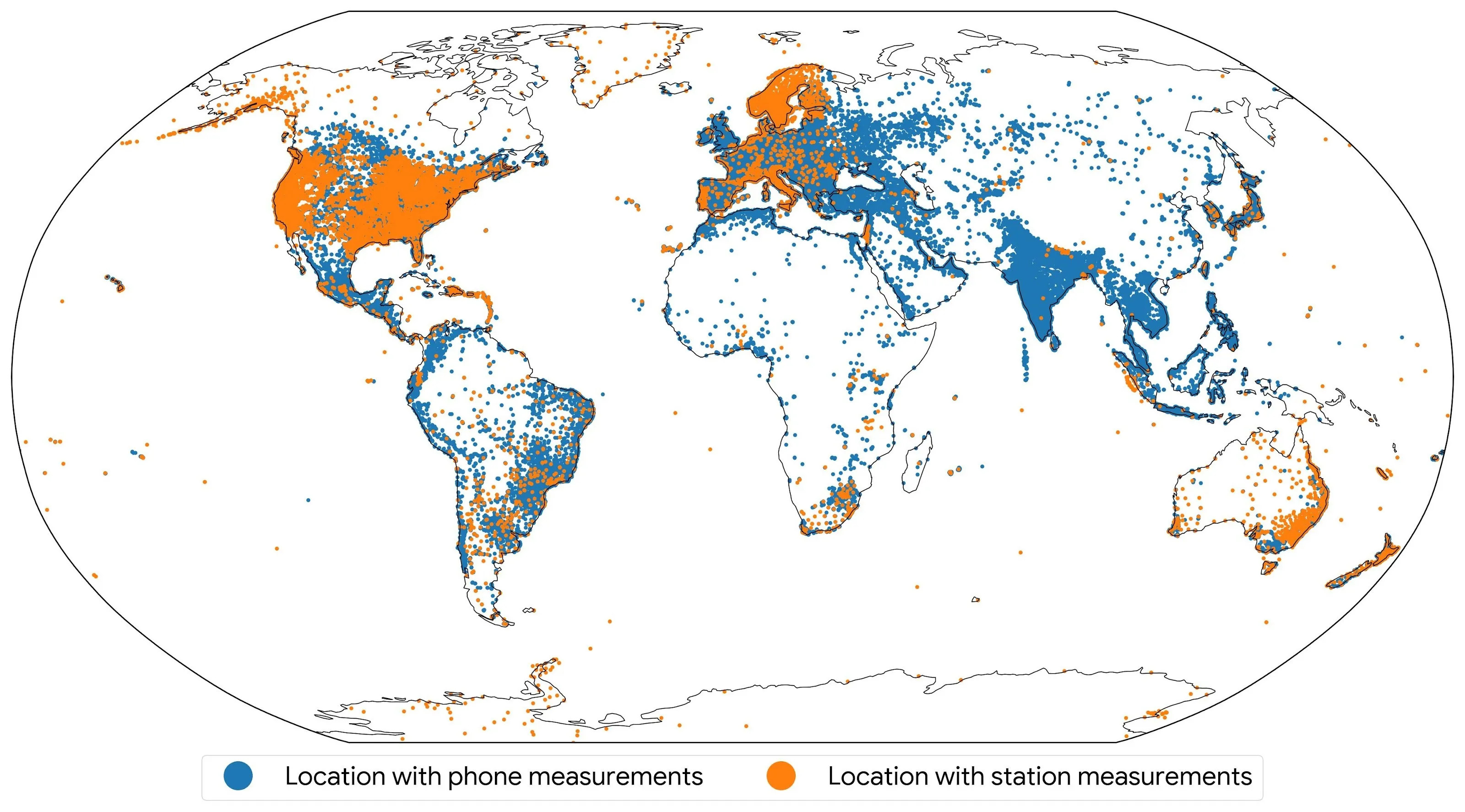 ionosphere mapping phones ground stations coverage