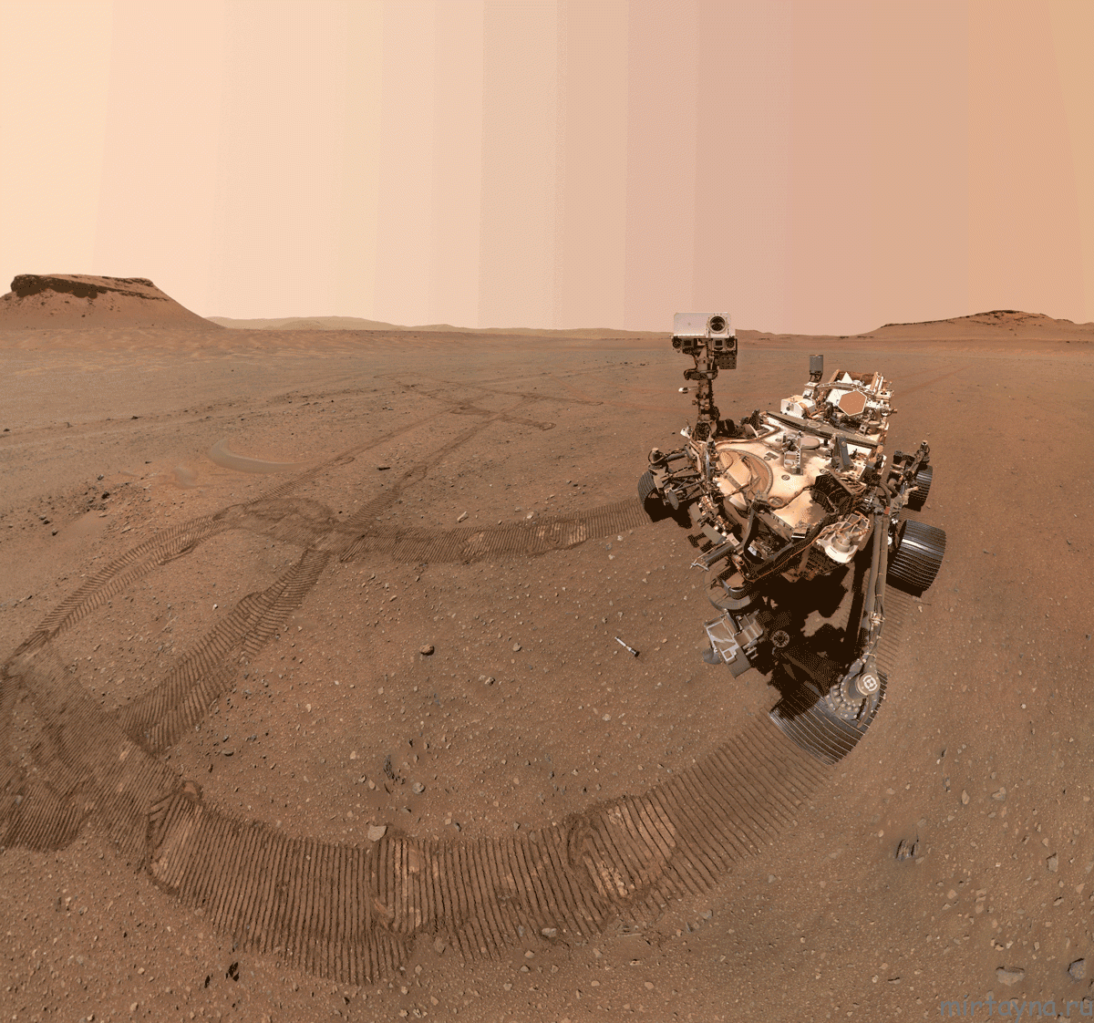 Three Forks Sample Depot Perseverance selfie