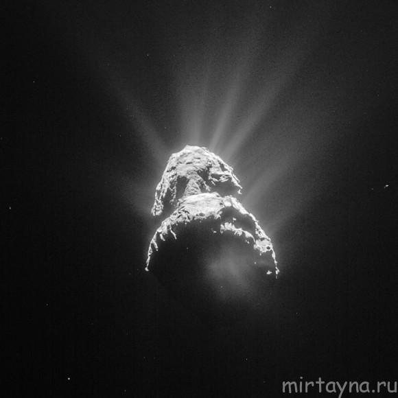 Comet dust gas jets