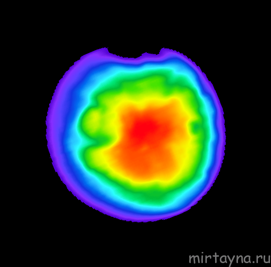 colorized Mars infrared thermal map E-THEMIS